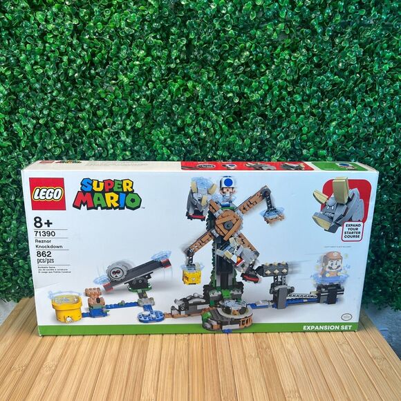LEGO 71390 Super Mario Reznor Knockdown Expansion Set New Open Box 100% Complete - Picture 1 of 11